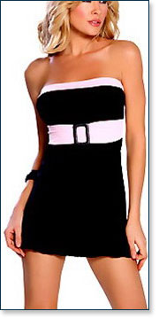 Black Mini Dress A2082