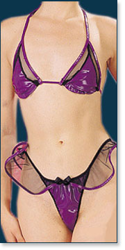 Leather Bra & Panty 3090