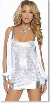 Metallic Mini Dress A2192