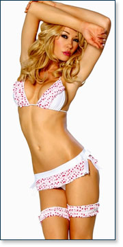 Bra & Skirted Panty A4123