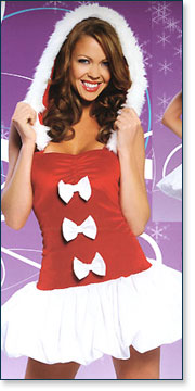 Christmas Bandeau Dress A7150
