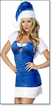 Christmas Blue Dress A7154