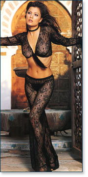 Sheer Body Stocking A7960