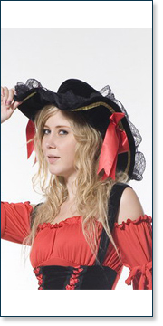Black Pirate Hat A81200