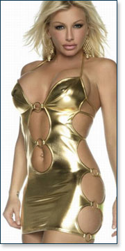 Golden Mini Dress A9020