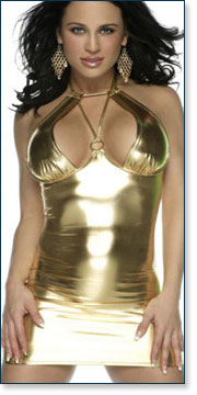 Sexy Golden Dress A9022