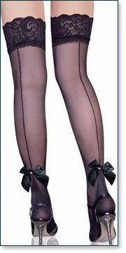 Garter Stockings with Cuban Heel A7989