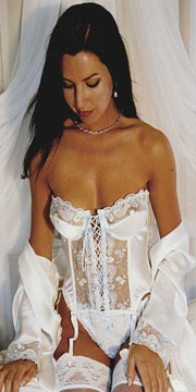 Bridal Bustier Garter C069