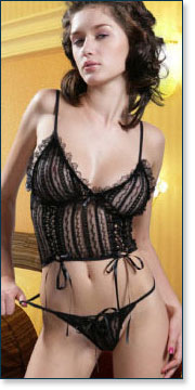 Sheer Bustier M7019