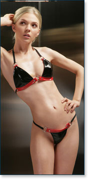 PVC Bra G-String M8044